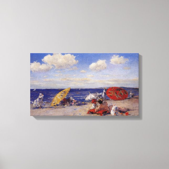 Toile Jour d'été en bord de mer (Paysage de plage) (Recto)
