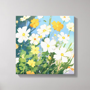 Toile Jour ensoleillé avec jonquilles