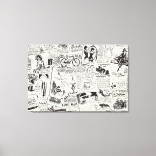 Toile Journal vintage