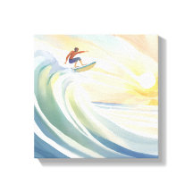 Jours de surf | Aquarelle du Surf Ocean Wave