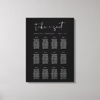 JOVI Black Edgy Modern Minimalist - Tableau de siè