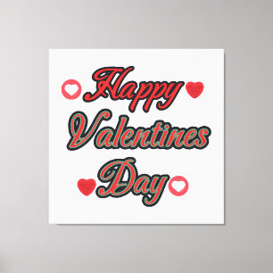 Toile Joyeuse Saint-Valentin pour le cadeau