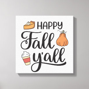 Toile Joyeux automne Y'all