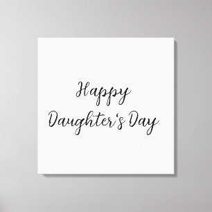 Toile Joyeux jour de filles si.ple minimum ajouter le no