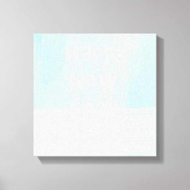 Toile joyeux nouvel an texte art (Recto)