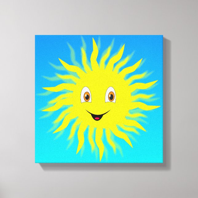 Toile Joyeux soleil visage (Recto)
