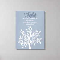 Joyeux Verse de la Bible Bleue et arbre simple
