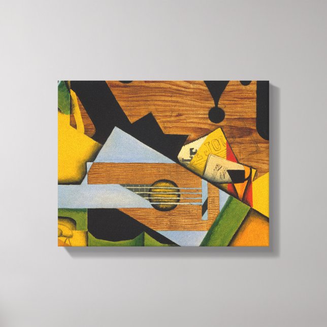 Toile Juan Gris - Vie Toujours Avec Guitare (Recto)