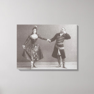 Toile Julia et Felix Kschessinsky dans le mazu