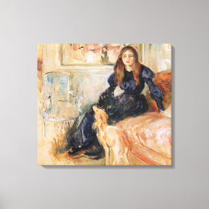 Toile Julie Manet et son Greyhound (par Berthe Morisot)