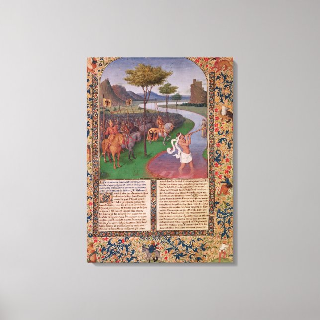Toile Julius César Traversant le Rubicon, vers 1470 (Recto)