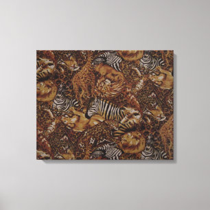 TOILE JUNGLE ANIMAL SAFARI