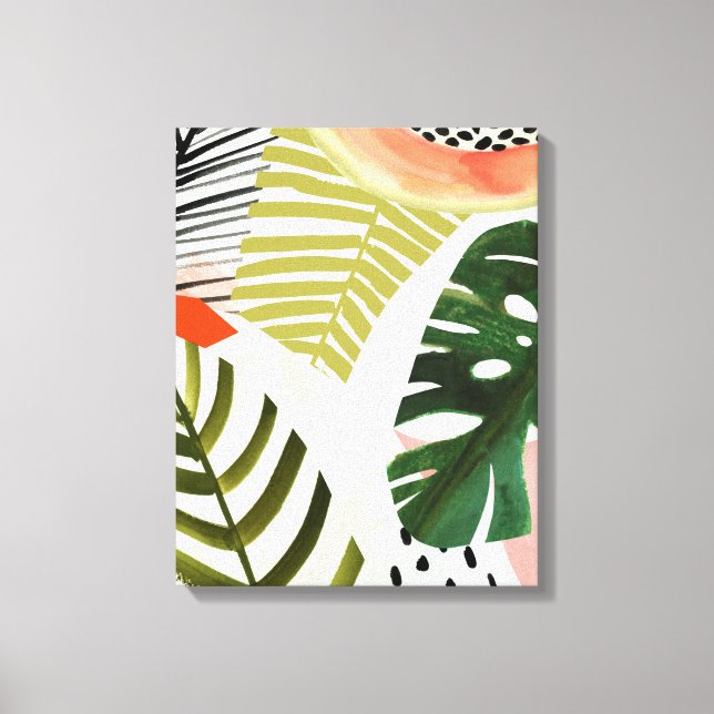 Toile Jungle battre la végétation tropicale (Recto)