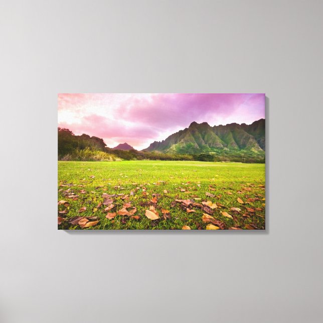 Toile Jurassic Sunset (Recto)
