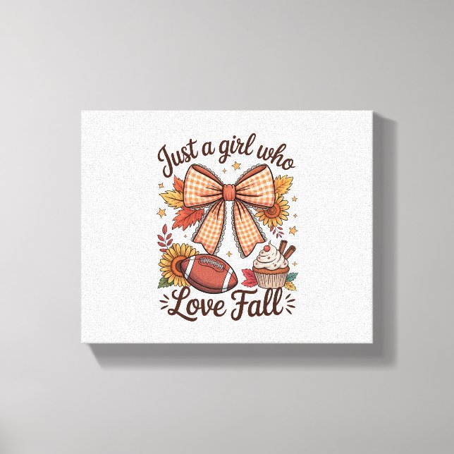 Toile Juste une fille qui aime tomber Cosy (Recto)