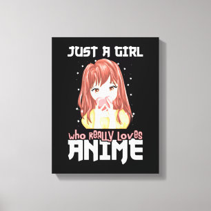 Toile Juste Une Fille Qui Aime Vraiment Anime