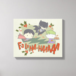 Toile Justice League Chibi Holiday Cookie Chase