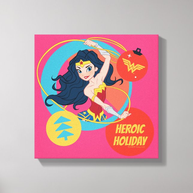 Toile Justice League Wonder Woman Holiday Bauble (Recto)