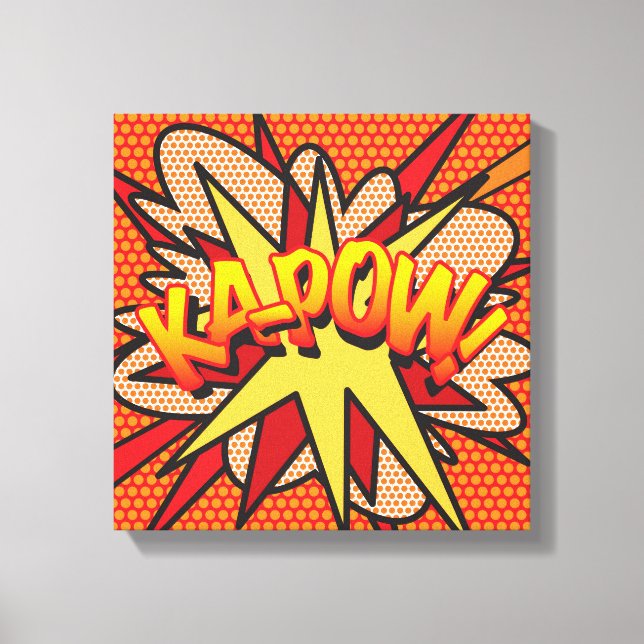 Toile KA-POW Amusant Comédie moderne Livre Pop Art (Recto)