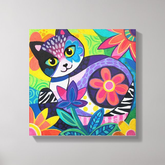 Toile Kaleidoscope Kitty (Recto)