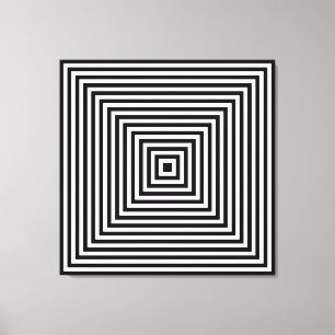 Toile Kalidascope noir blanc