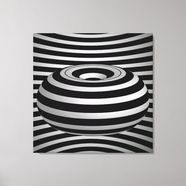 Toile Kalidascope noir blanc (Recto)