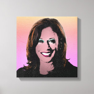 Toile Kamala Harris Pop Art Peinture