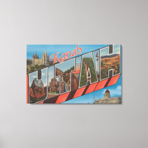 Toile Kanab, lettre ScenesKanab, UT d'UtahLarge