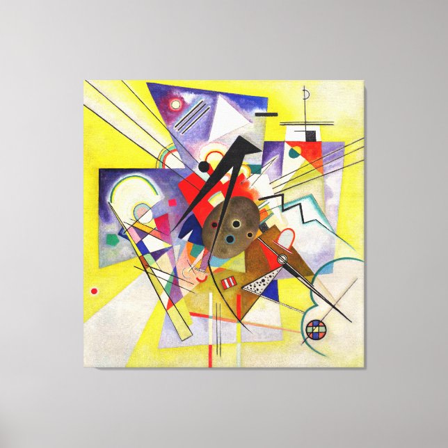 Toile KANDINSKY - ACCOMPAGNEMENT JAUNE - 1924 -Bauhaus- (Recto)