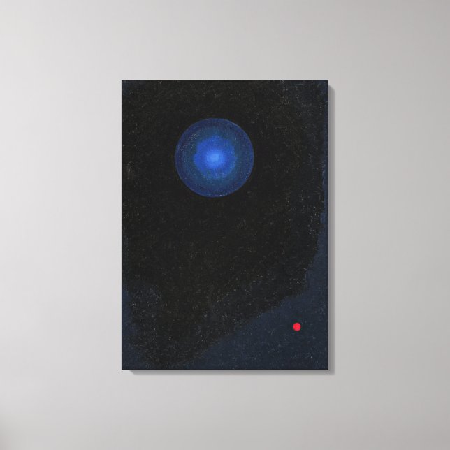 Toile Kandinsky - Bleu, art abstrait (Recto)