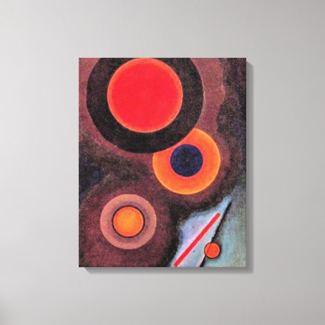 Toile Kandinsky - Composition avec cercles (Recto)