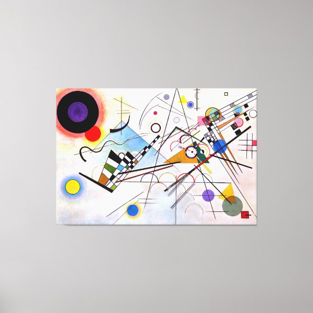Toile KANDINSKY - COMPOSITION VIII - 1923 - Bauhaus - (Recto)