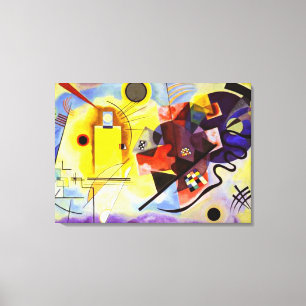 Toile Kandinsky - jaune-rouge-bleu