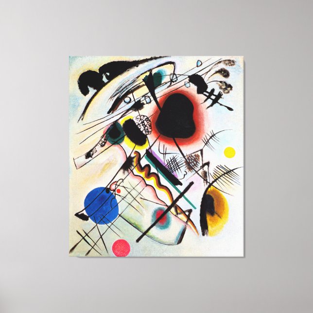 Toile KANDINSKY - NOIR - 1921 - Bauhaus - (Recto)