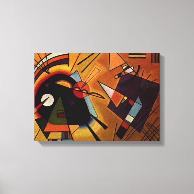 Toile Kandinsky Noir et Violet (Recto)