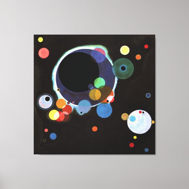Toile Kandinsky - Plusieurs cercles (Recto)