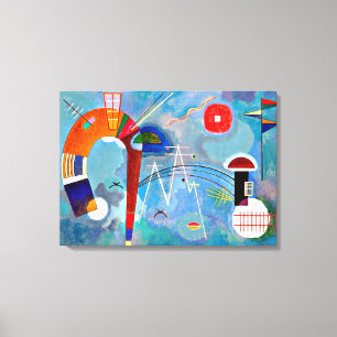 Toile Kandinsky - Rond et Pointu, art coloré