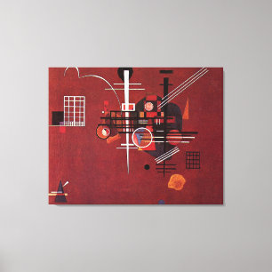 Toile Kandinsky - Rouge mouillé
