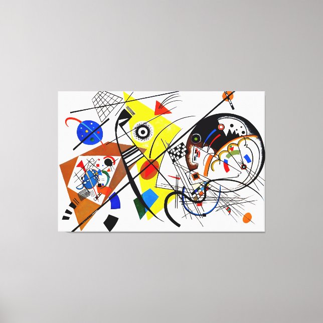 Toile KANDINSKY - TRANSVERSE LINE - 1923 - Bauhaus - (Recto)