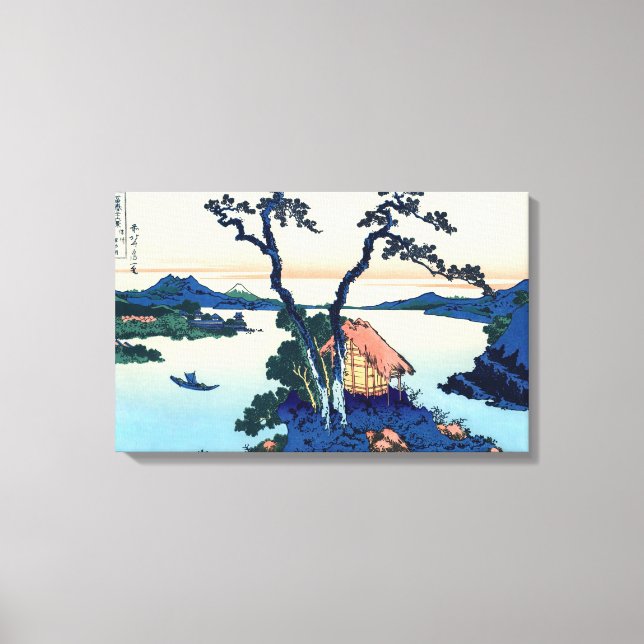 Toile Katsushika Hokusai - Lac Suwa dans la province de  (Recto)