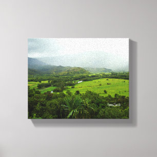 Toile Kauai, Hawaï Landscape Scene