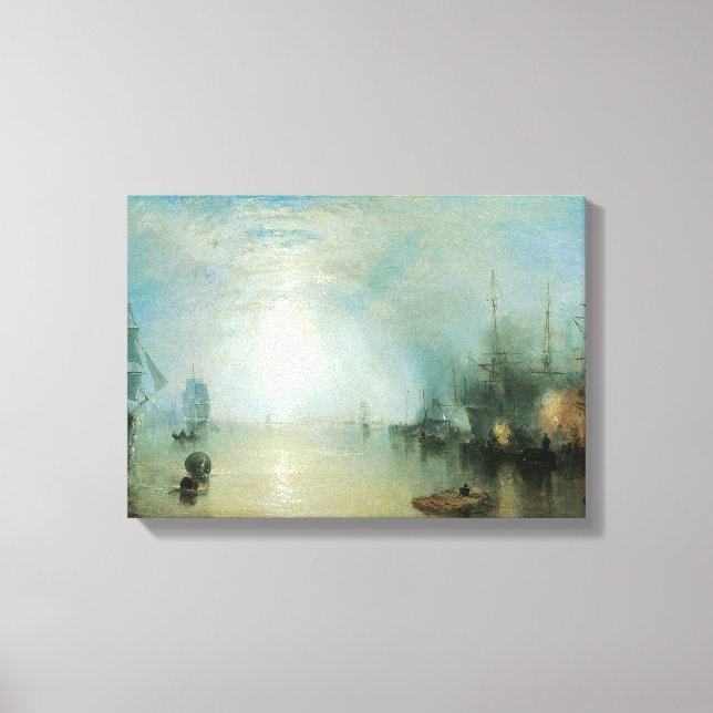 Toile Keelmen Height Coals, Lune par Joseph Turner (Recto)