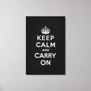 Toile keep calm and carry on original