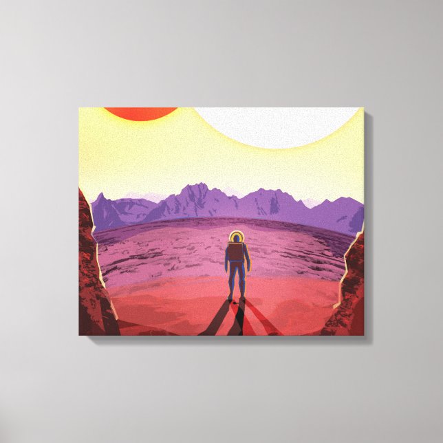 Toile Kepler Space Voyage Destination Planète Aventure (Recto)