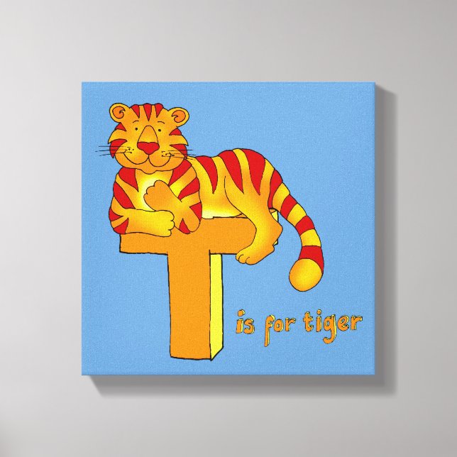 Toile Kids T est pour Tiger (Recto)