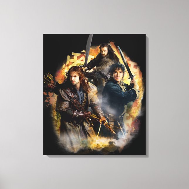 Toile Kili, BILBO BAGGINS™, & THORIN OAKENSHIELD™ Art (Recto)