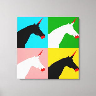 Toile Killer Unicorn (Imprimer l'art)
