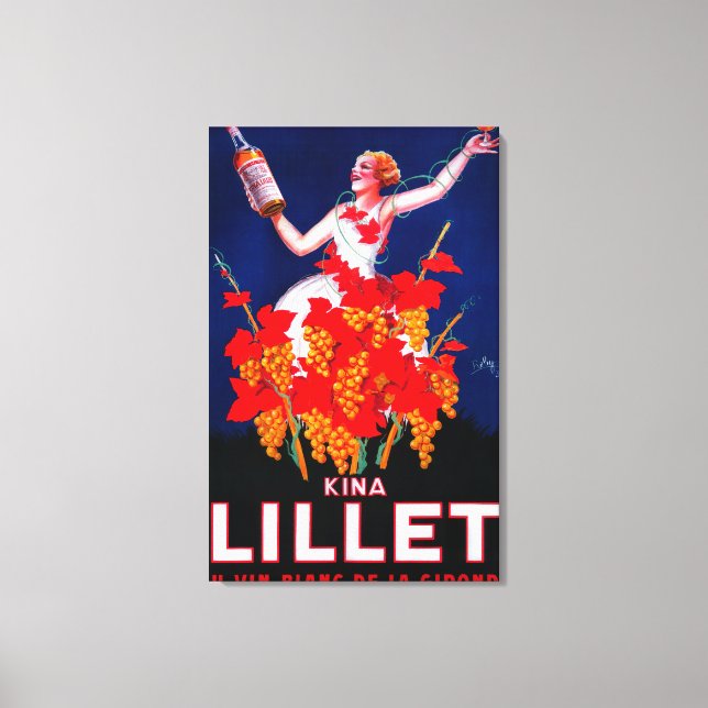 Toile Kina Lillet Poster Vintage Europe (Recto)