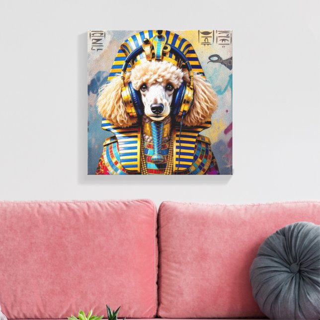 TOILE KING TUT-FRANÇAIS POODLE (Insitu(Salon))