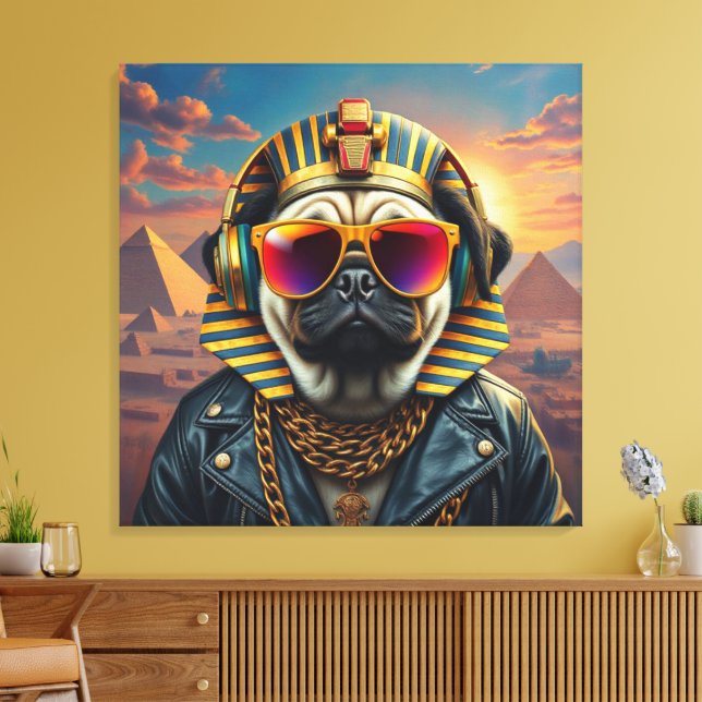 TOILE KING TUT PUG COOL 7 (Insitu(Salon))